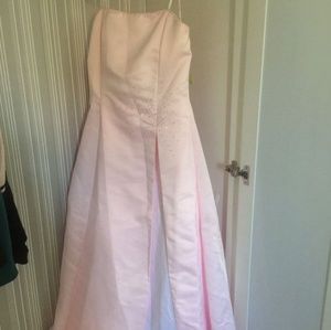 Strapless Pink Formal Dress